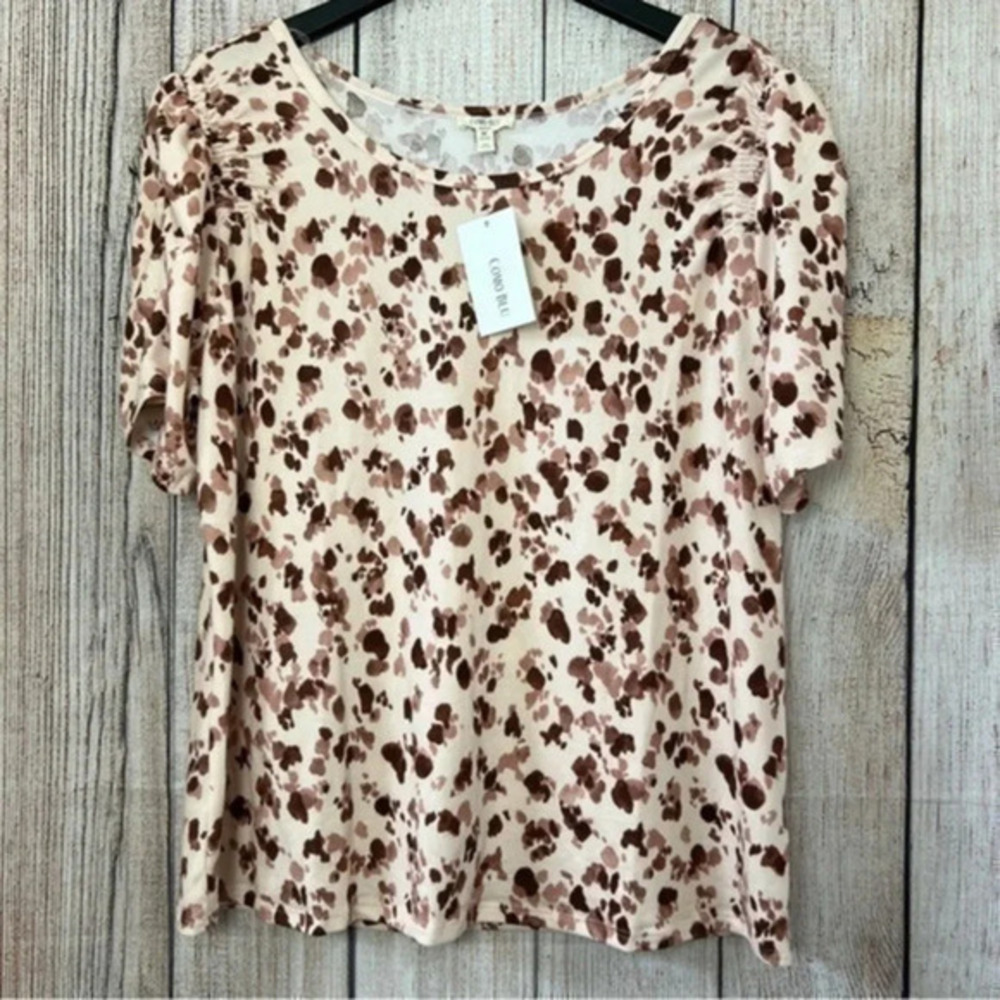 Como blue Peach blush womens tops size 2X